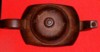 Brown clay tea cup (Top view)